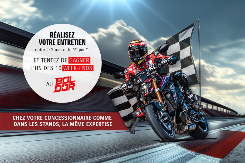 Choisissez Suzuki pour l'entretien de votre moto