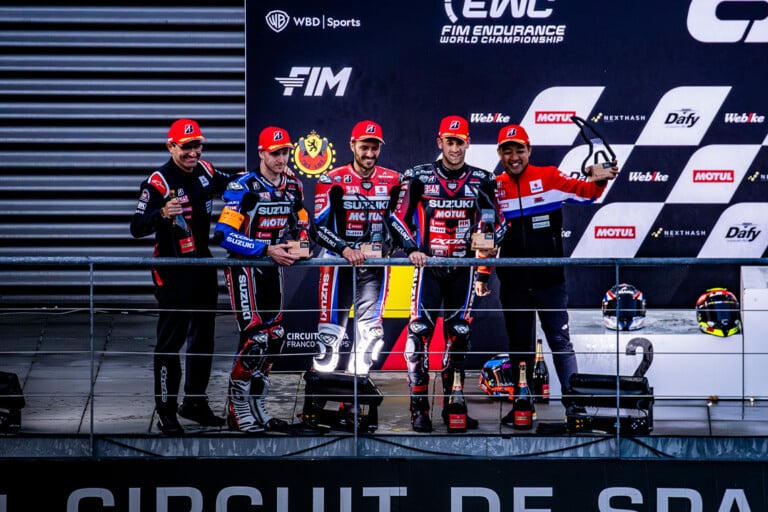 Les réactions des pilotes du team Suzuki après leur 2ème place à Spa