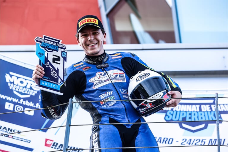 Podium pour Killian Aebi à Nogaro !