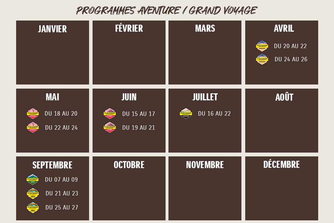 Calendrier V-Strom Experience 2026